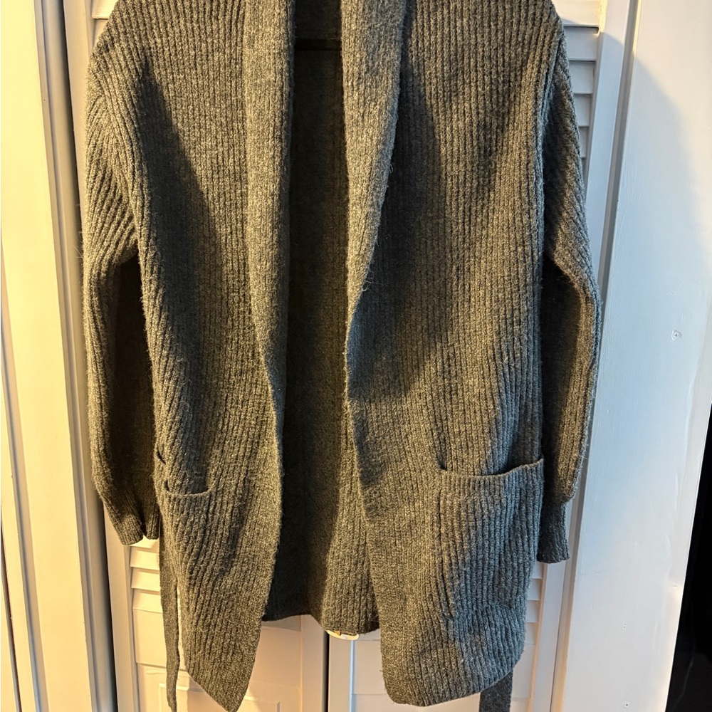 LOFT Charcoal Knit Sweater